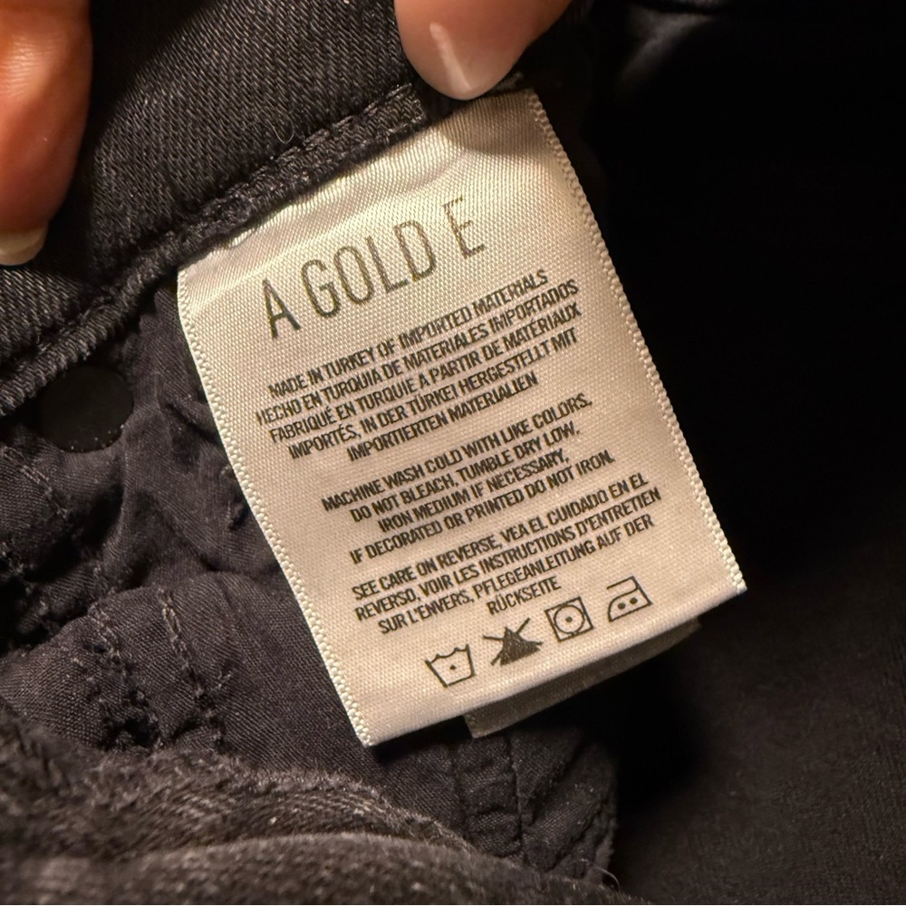 AGOLDE Sophie High Rise Skinny Crop Citizens of Humanity Temple Washed Black 26 - Picture 6 of 7